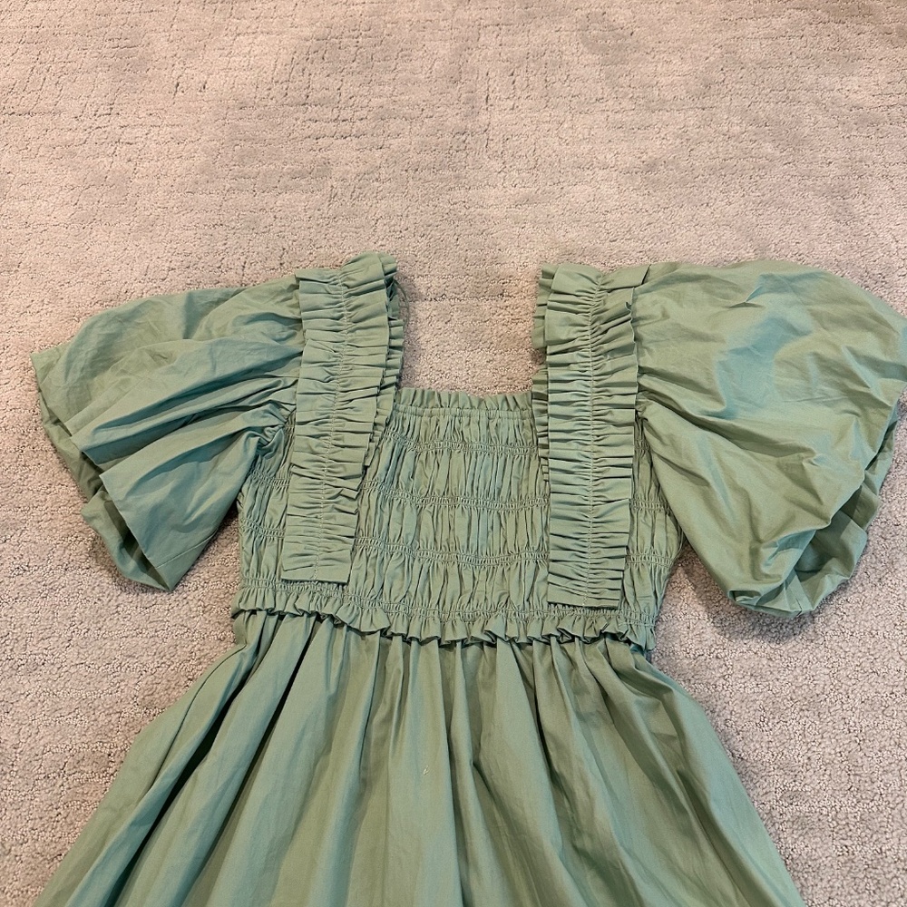 Beautiful sea green English Factory dress in XS - Picture 2 of 6